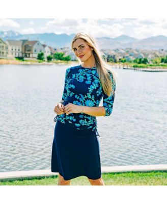 Women's 3/4 Sleeve Rash Guard UPF 50+ Margaux Swim Top