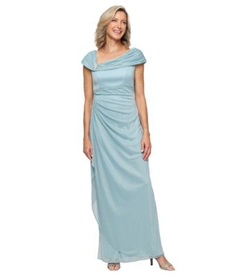 Women's Glittered Ruched Gown