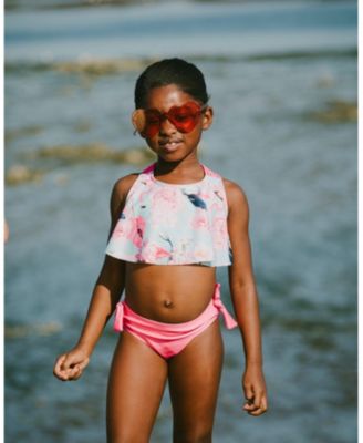 Girl Two-Piece Swimsuit Flamingo Print