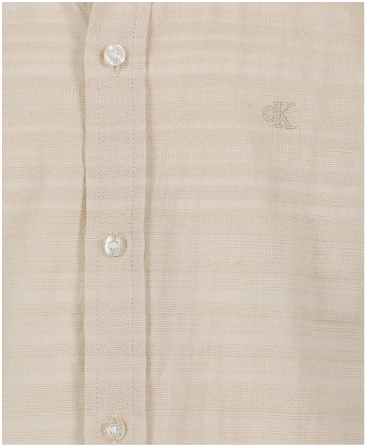 Calvin Klein Boys' 8-20 Texture Stripe Woven Short-Sleeve Shirt