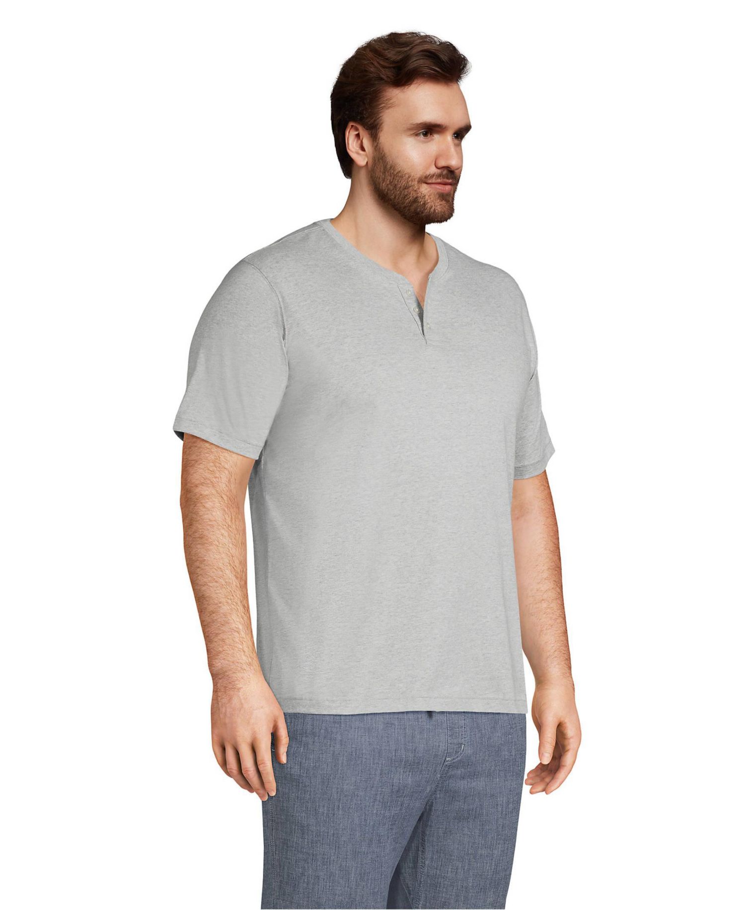 Big & Tall Short Sleeve Super-T Henley T-Shirt