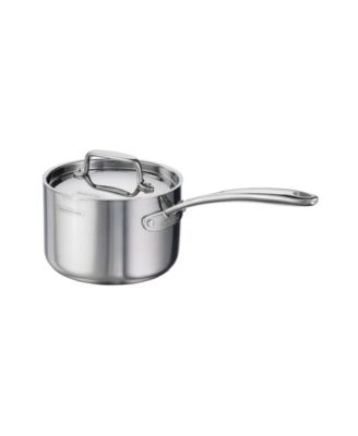 Utsava Tri-Ply Clad Stainless Steel 2.2-Quart Covered Saucepan
