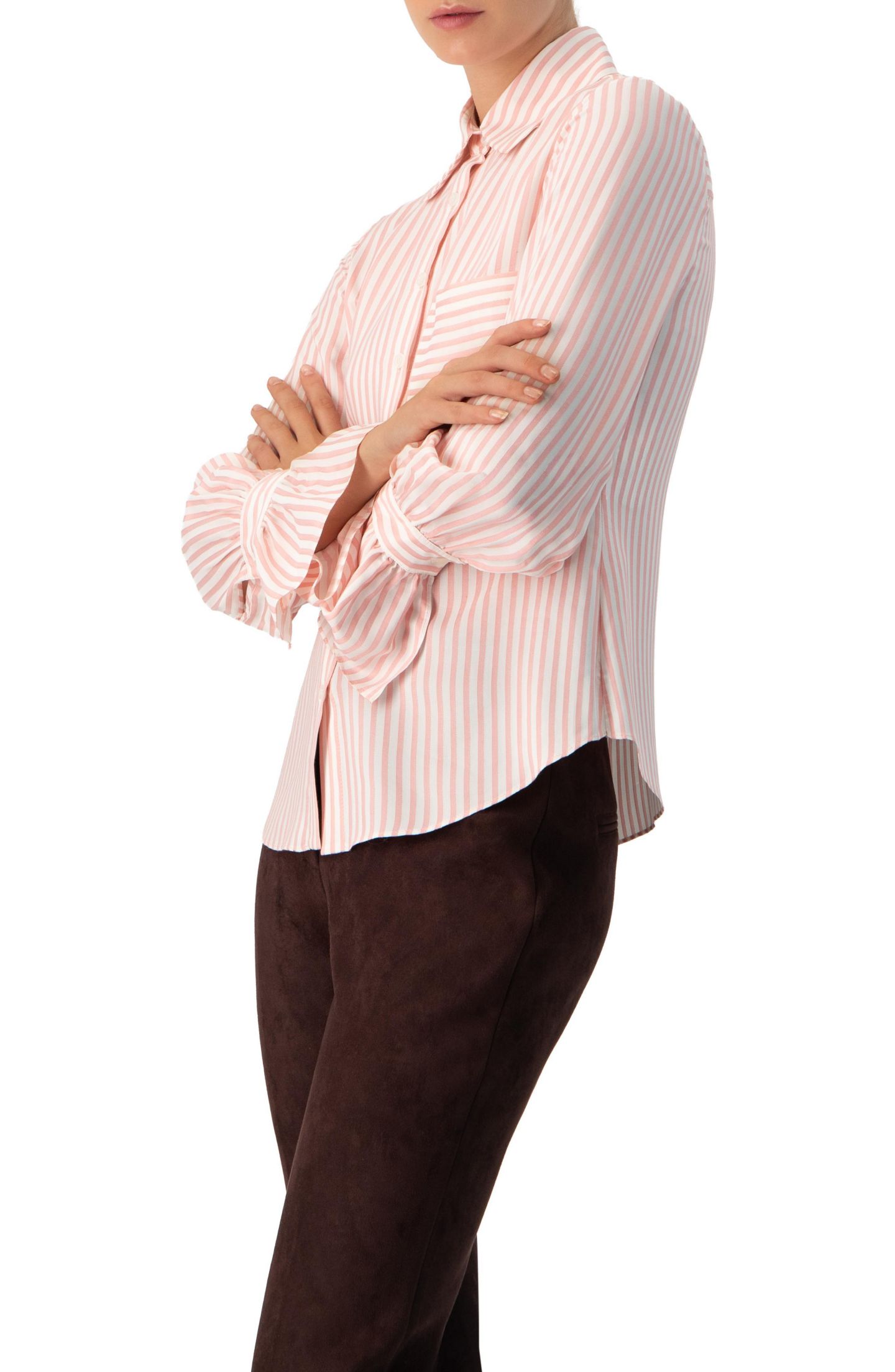 Женская рубашка Ivonne Long Sleeve Striped — фото 3