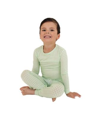 Baby Boys Pistachio Gingham Pajama Set