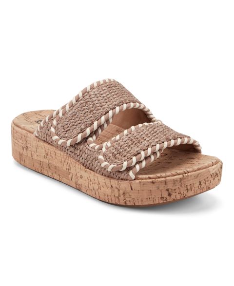 Женские сандалии Earth Sprinti Platform Wedge Footbed, цвет: Коричневый
