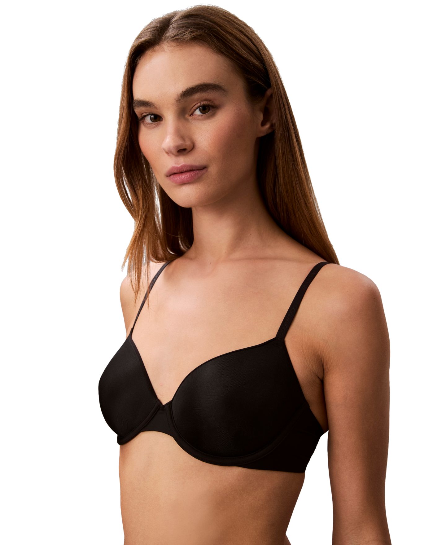 Бра деми Ultralight, лёгкая чашка — Calvin Klein, цвет: Чёрный — фото 5