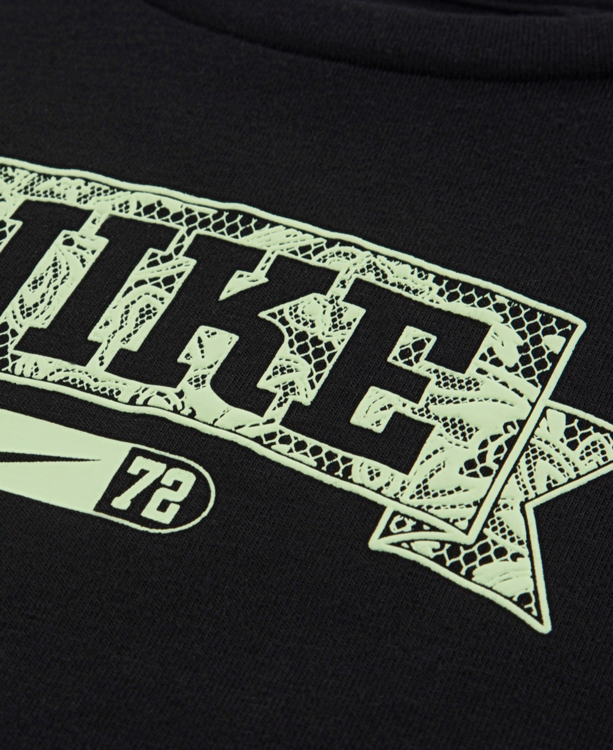 Nike Girls' Toddler 2T-4T Lace It Up Crewneck T-Shirt and Shorts, 2-Piece Set