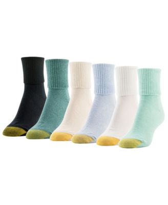 Women's 6-Pack Casual Turn Cuff Socks