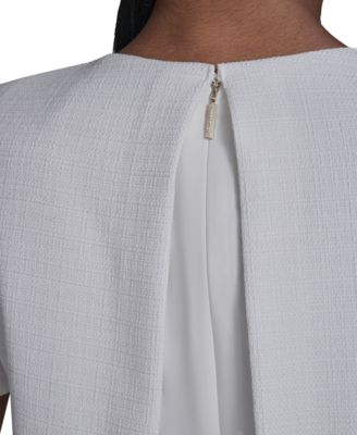 Women's Crewneck Ruffle Hem Dress