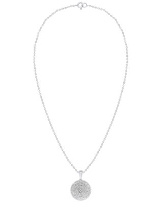 Diamond Pendant Necklace (1 ct. t.w.) Set in Sterling Silver 