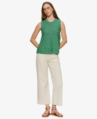 Petite Crewneck Sleeveless Sweater