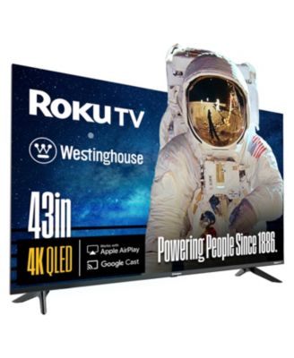 50" Roku Smart TV 4K UHD QLED, HDR10+, 60Hz,  Dolby Vision, Wi-Fi, Apple HomeKit, Alexa & Google Assistant Compatible