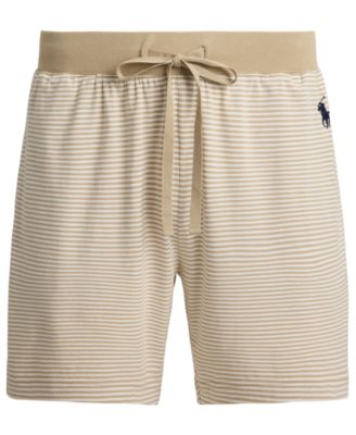 Men's Ribbed Drawstring Pajama Shorts
