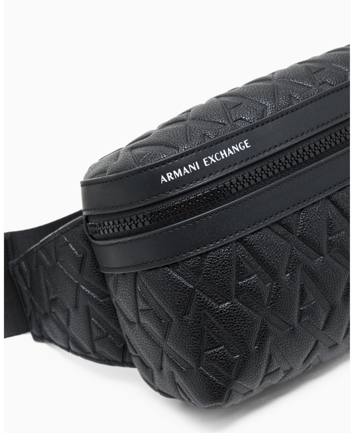 A|X Armani Exchange Men's Tonal All Over Logo Waist Bag
