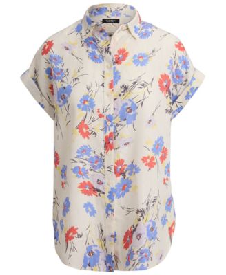 Petite Broono Floral Short-Sleeve Shirt