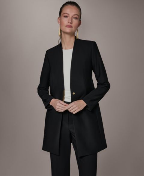 Женские куртки Donna Karan New York Women's V-Neck Jacket