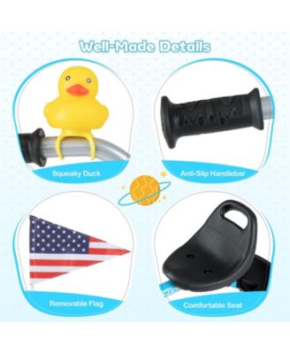 Toddler Tricycle with 3 Position Seat and Storage Basket for Kids