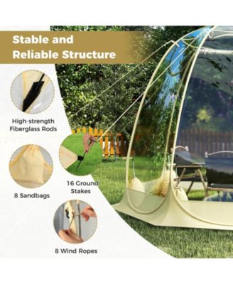 Clear Bubble Tent Transparent PVC Igloo, Instant Screen House