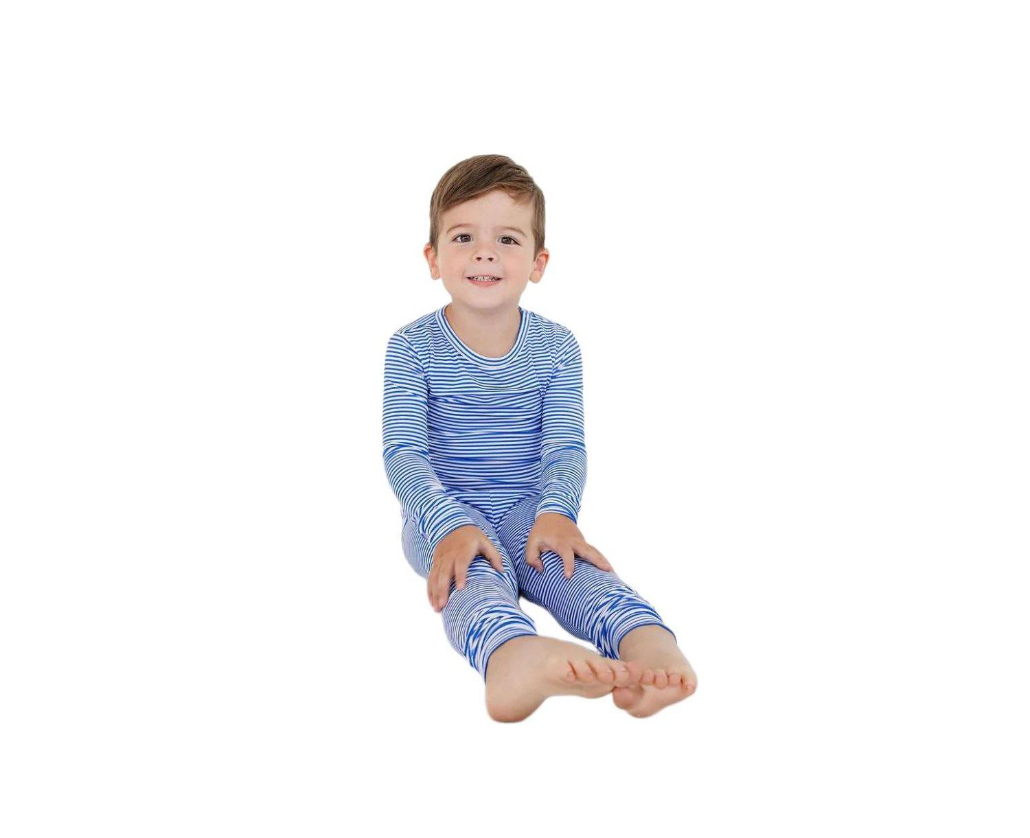 Baby Boys Cobalt Stripe Pajama Set