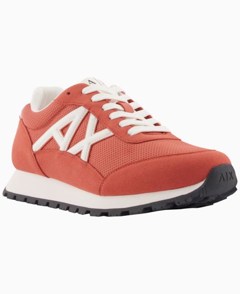 Мужские кроссовки A|X Armani Exchange Lace-Up, цвет: Оранжевый ржавый / Молочный белый