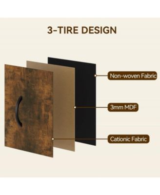 48" H Tall Dresser with 15 Drawers, Fabric Storage Dresser with Steel Frame & Wood Top, Sturdy Dressers for Bedroom, Closet, Hallway