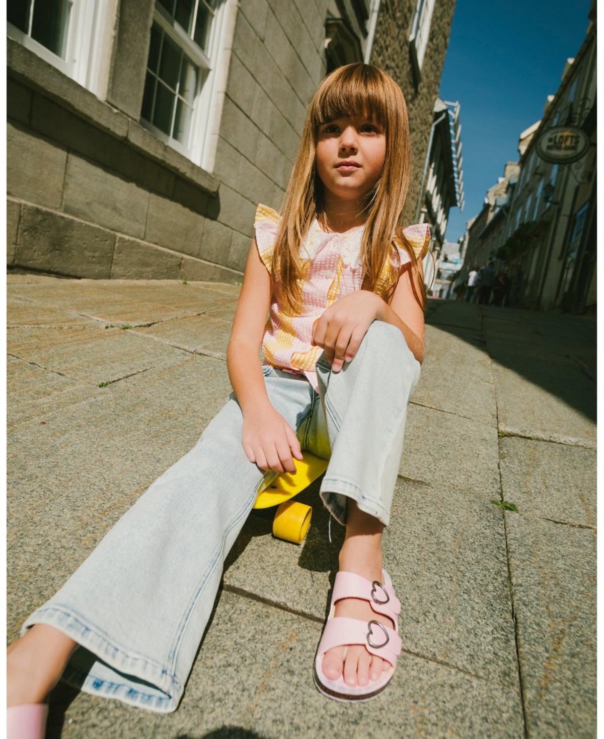 Deux par Big Girls Wide Leg Light Denim Jeans