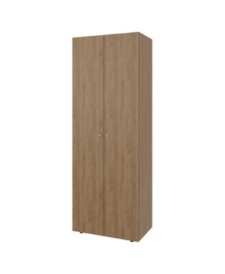 Basin 2-Door Tall Wardrobe Cabinet 66.9"H, Bedroom