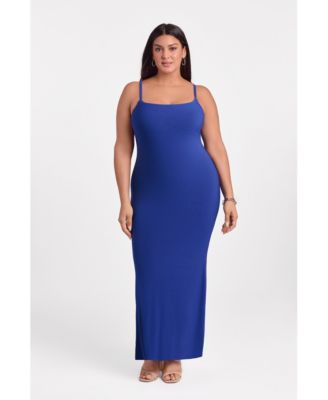Women's Sculpting Shapewear Scoop Neck Cami Maxi Dress