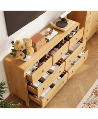 7 Drawer Dresser for Bedroom, Chest of Drawers, Closet Dresser Storage Cabinet Organizer for Bedroom, Living Room, Hallway & Office