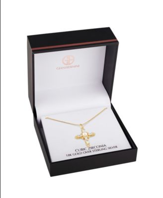 Gold Plated Cross Pendant Necklace