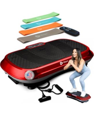 LifePro Vibration Plate Machine Whole Body Workout w Loop Bands for Weight Loss Toning - Red 200$