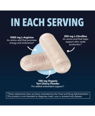 L-Arginine Capsules for Men's Stamina, Endurance & Performance, 120ct