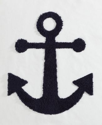 Anchor Loop Embroidered Square Decorative Pillow, 20" x 20"