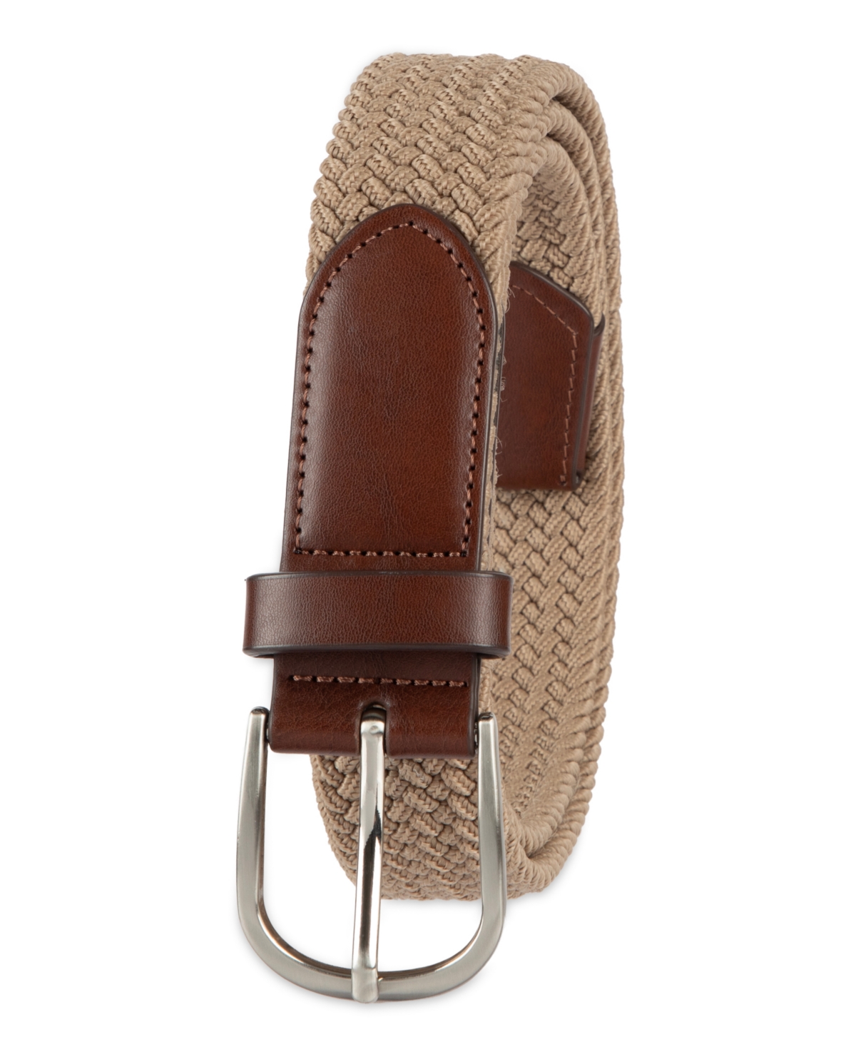 Club Room Men's Comfort Stretch Braided Belt, Macy's Exclusive