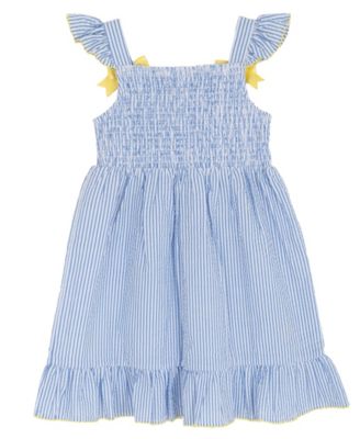 Girls' 2T-6X Pineapple Seersucker Dress