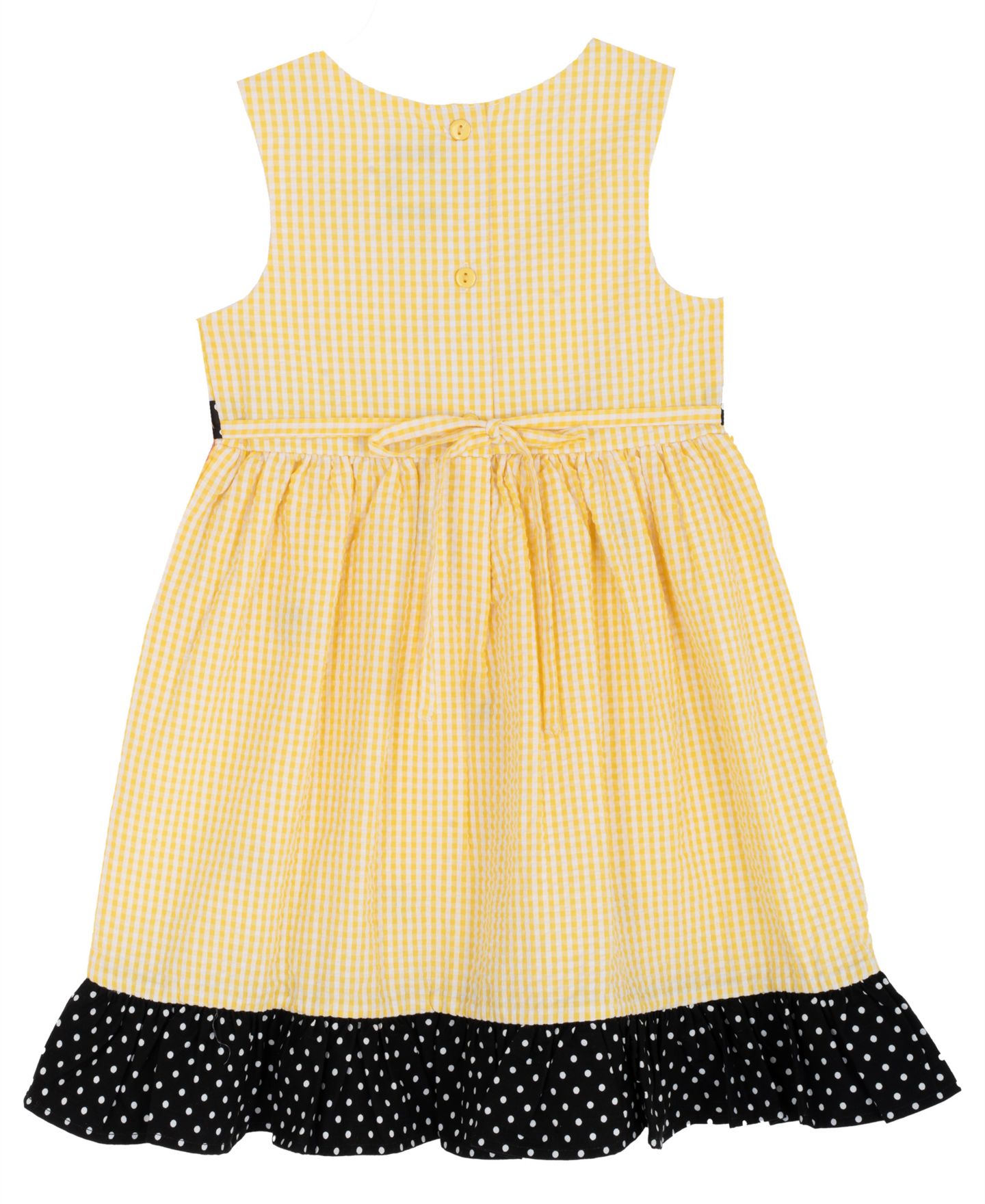Платье Rare Editions Yellow Bee Schiffli Seersucker Dress для девочек, цвет: Жёлтый — фото 5