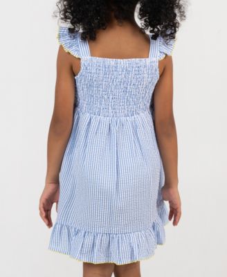 Girls' 2T-6X Pineapple Seersucker Dress