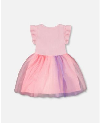 Toddler Girls Bi-Material Mesh Dress - Toddler|Child
