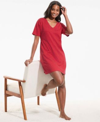 Women's Cotton Interlock Relaxed Above the Knee Nightgown