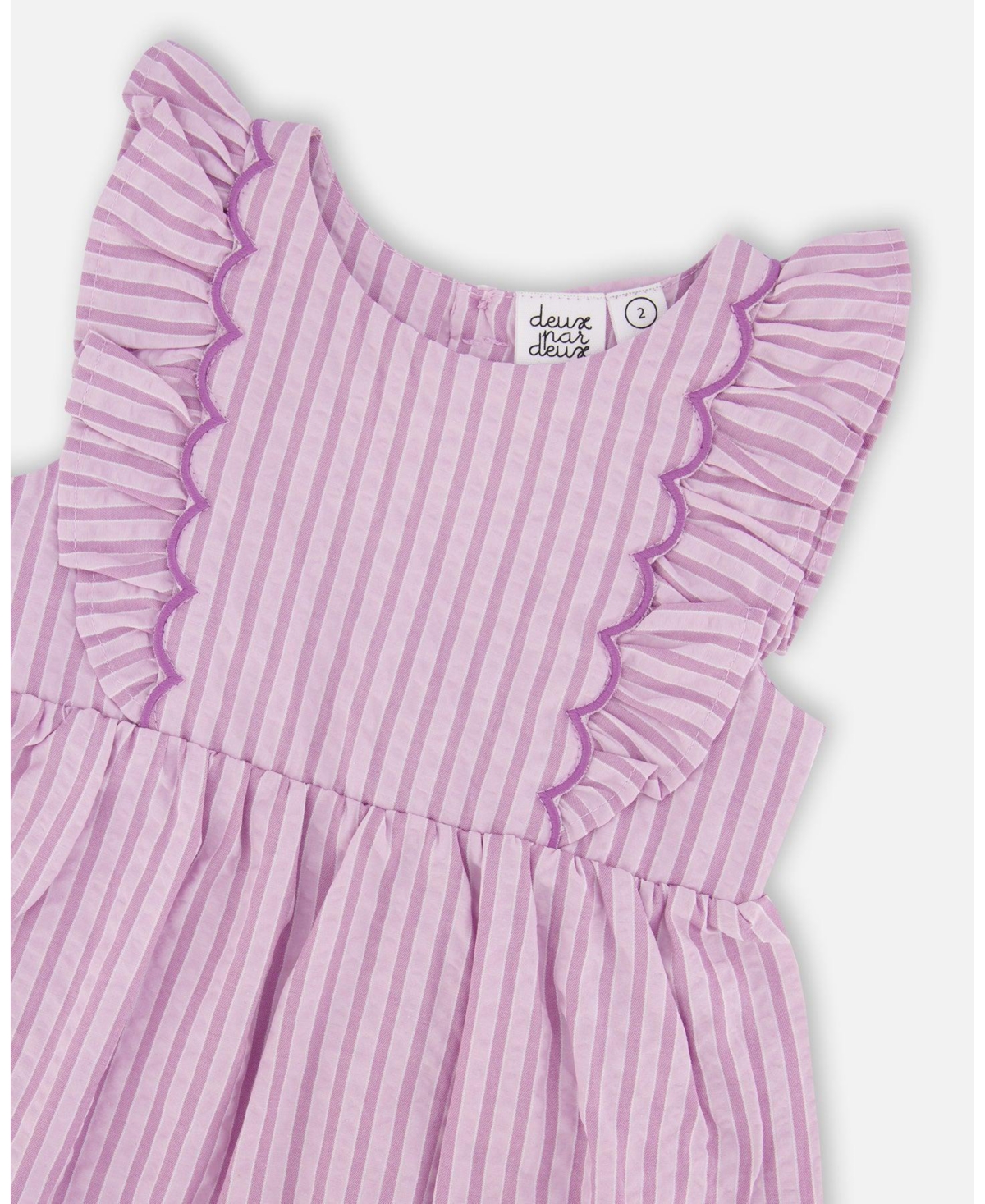 Deux par little and Big Girl Striped Dress