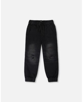 Little and Big Boy Stretch French Terry Denim Jogger