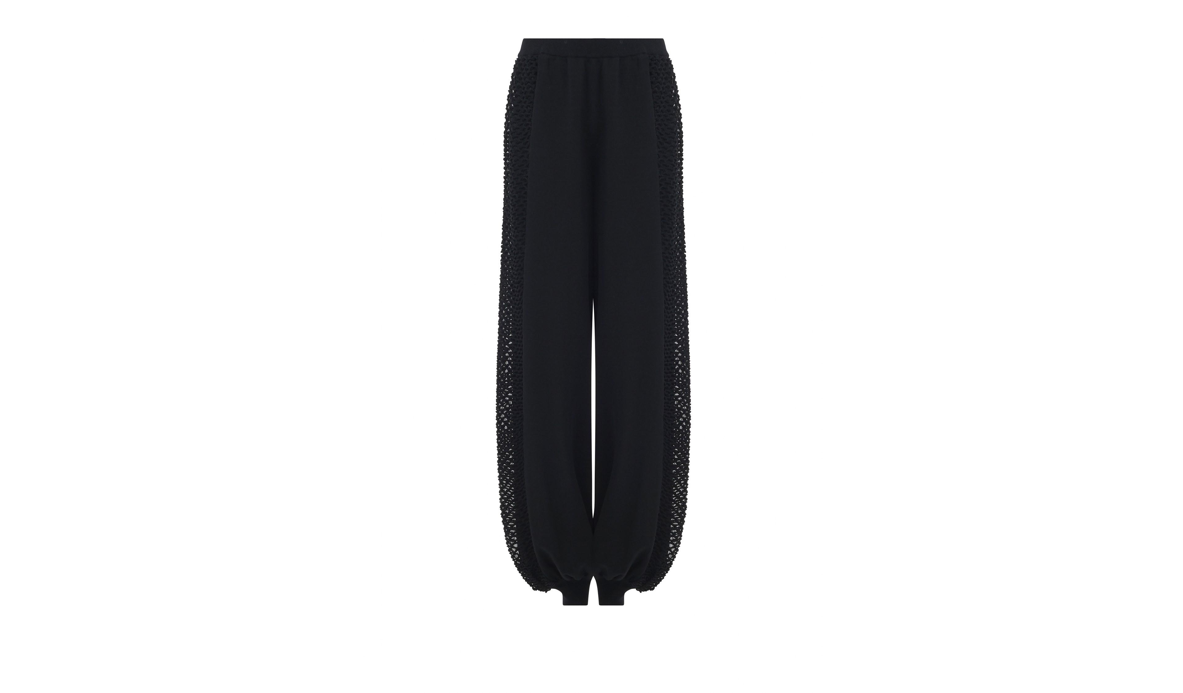 Leem Women's Mesh Detail Knit Trousers