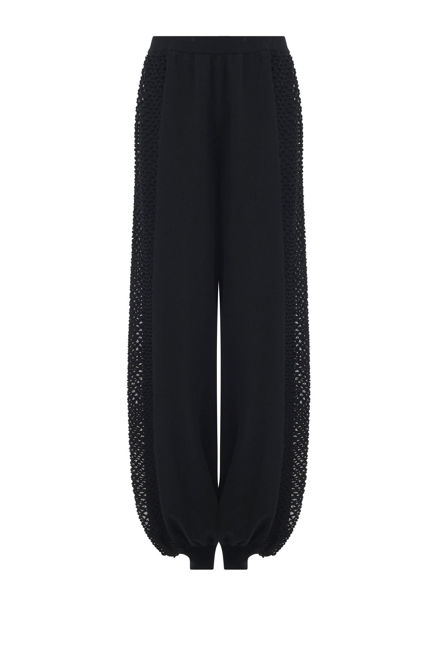 Women's Mesh Detail Knit Trousers