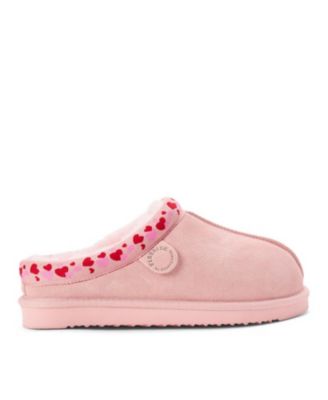 Women's Fireside Greta Genuine Shearling Clog Slipper with Embroidery