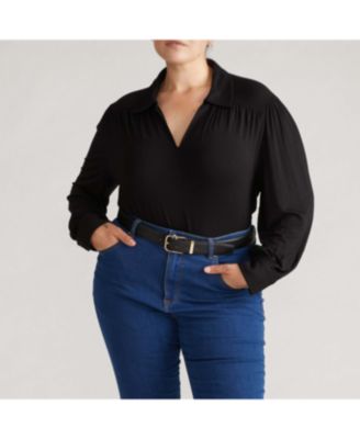 Plus Size Moore Liquid Jersey Blouse