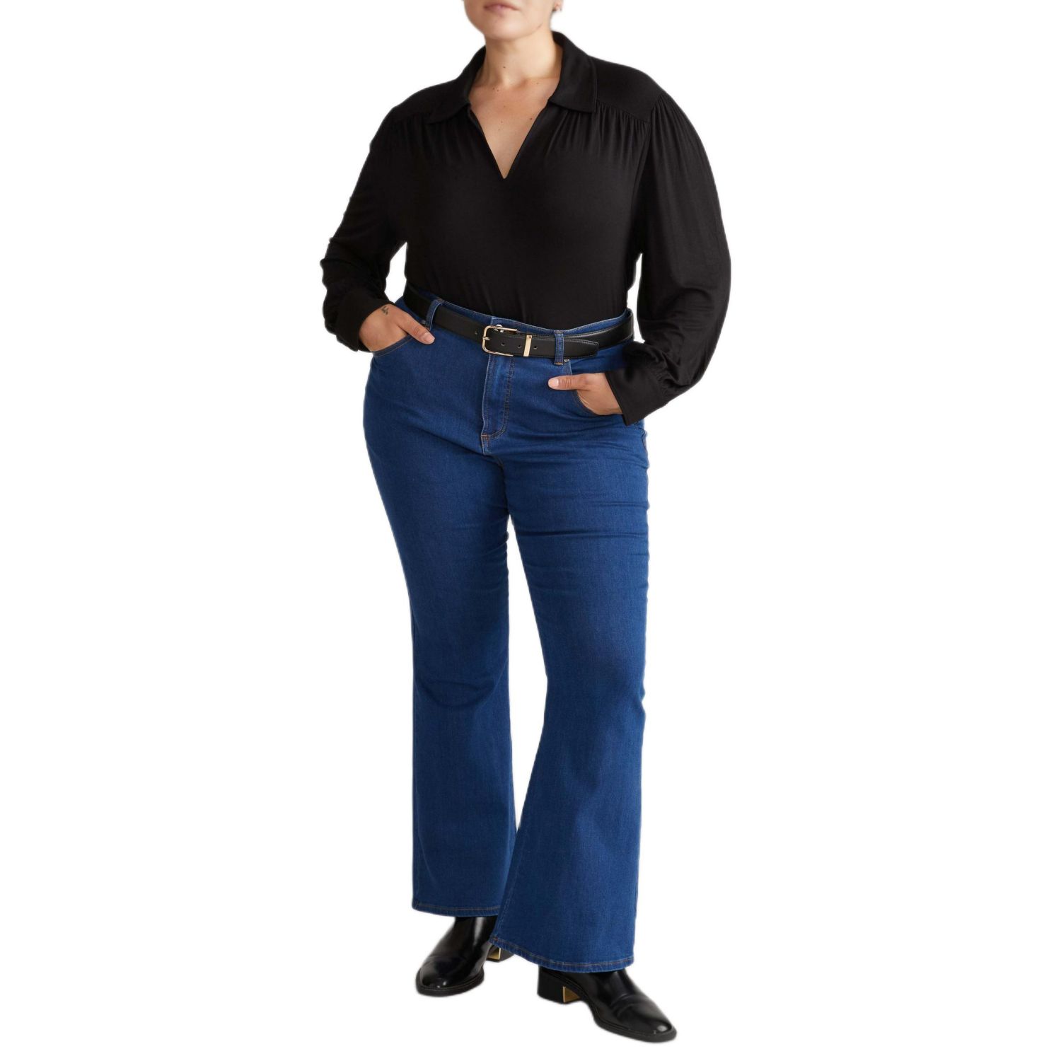 Plus Size Moore Liquid Jersey Blouse