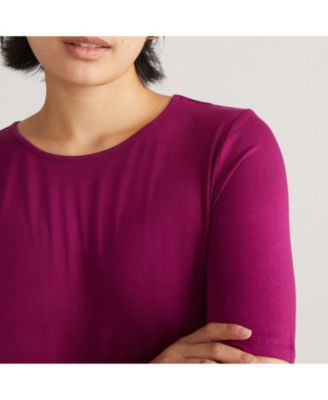 Women's Plus Size Liquid Jersey Crew Neck Stovepipe Tee