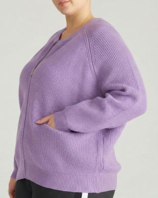 Women's Plus Size Better-Than-Wool Zip Cardigan Sweater