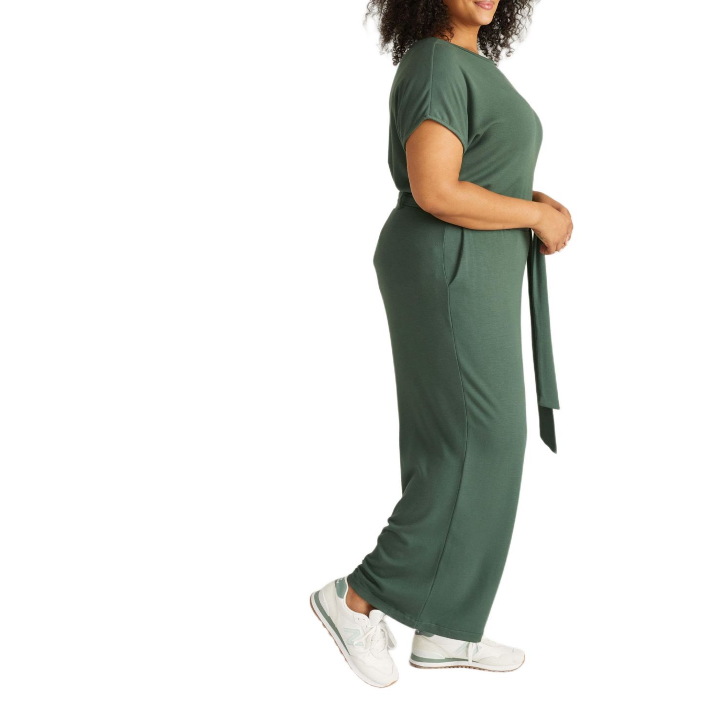 Женские брюки Universal Standard Travel Knit Wide Leg, цвет: Conifer — фото 3