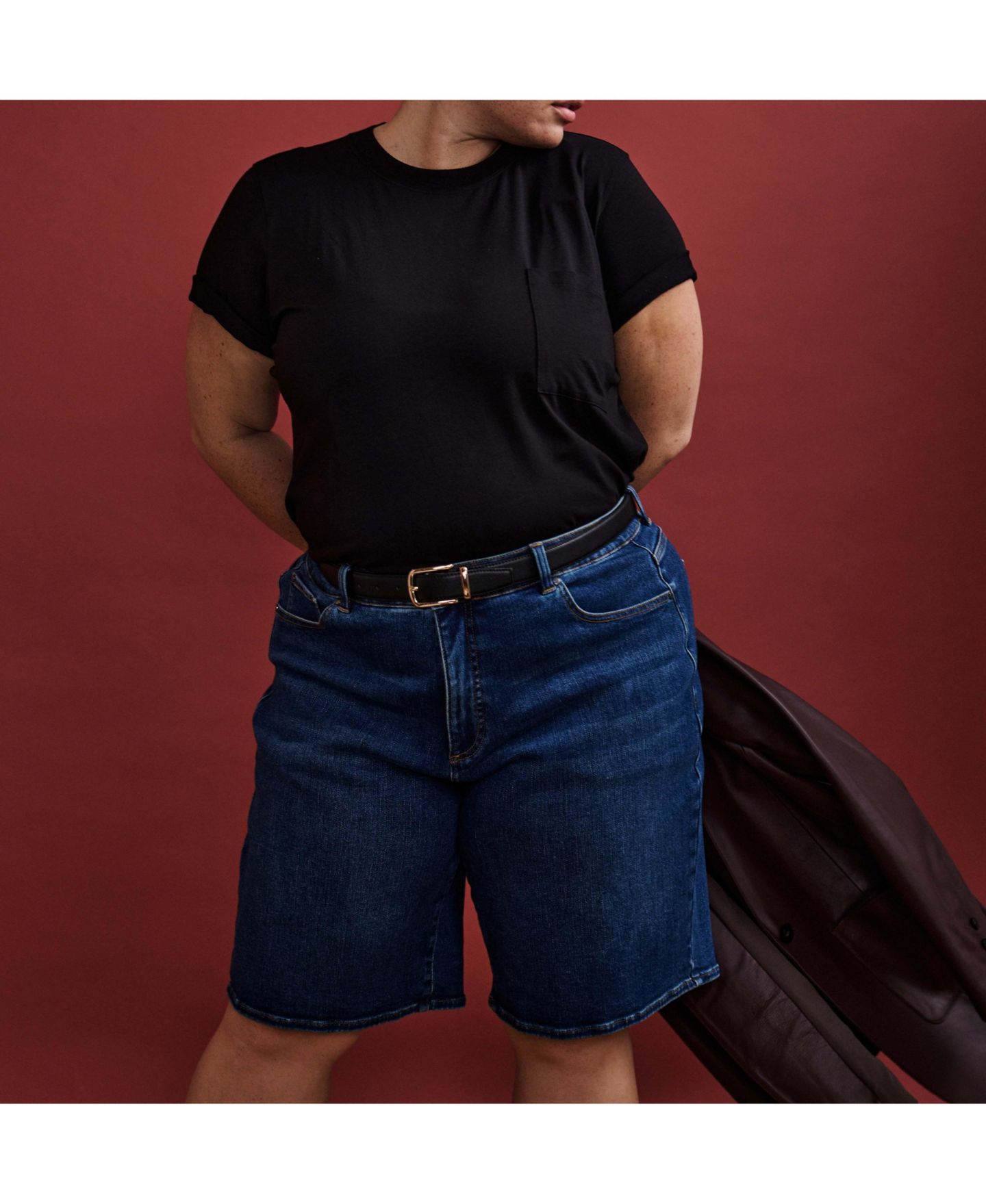 Женская футболка Universal Standard Plus Size Garcon, цвет: Чёрный — фото 4